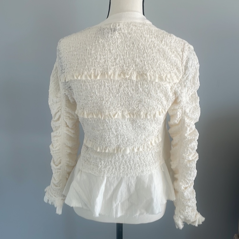 Free People XS ivory/cream cardigan / blazer - Picture 2 of 2